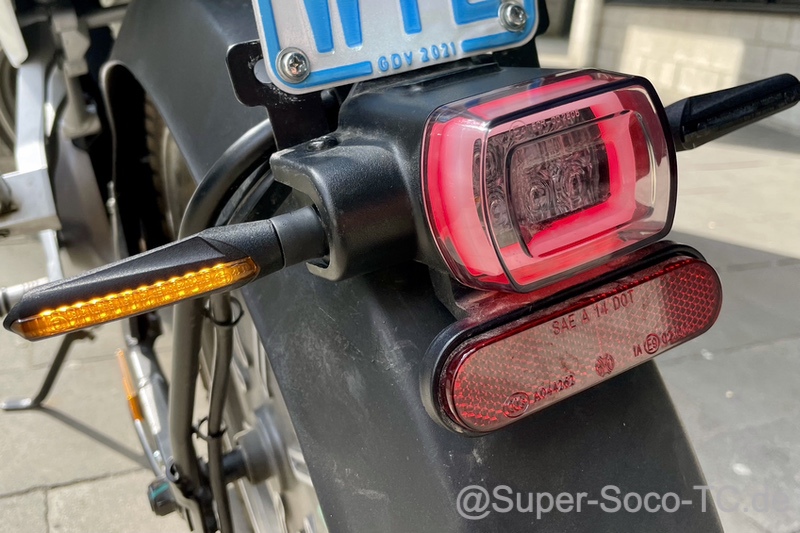 Neue Lauflichtblinker für die SuperSoco TC